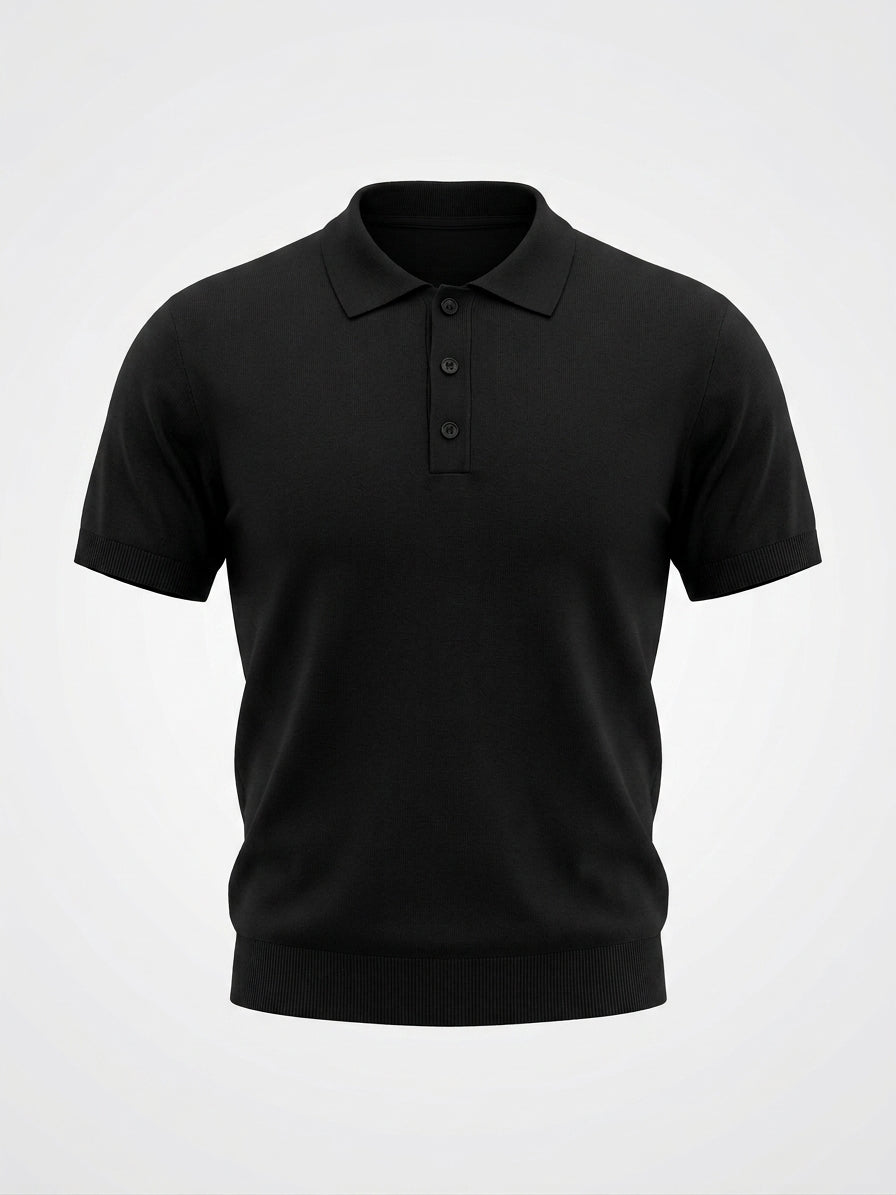 Knit Polo Shirt