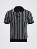 Stripe Knitted Polo