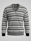 Ribbed V-Neck Sweater